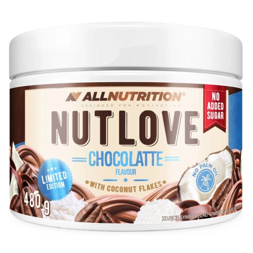 ALLNUTRITION NUTLOVE 480g Chocolatte Flavour With Coconut Flakes – Limited Edition