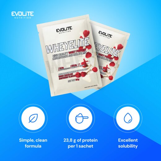 Evolite Nutrition Whey Elite 30g White Chocolate Raspberry
