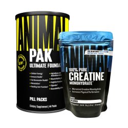 Universal Nutrition Animal Pak 44 Packs + Animal Creatine...