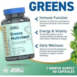 Applied Nutrition Greens Multivitamin Capsules - 60 Kapseln