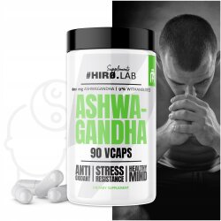 Hiro Lab Ashwagandha 600 mg - 90 Vegane Kapseln