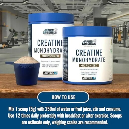 Applied Nutrition Creatine Monohydrate Pulver 1 kg Geschmackneutral