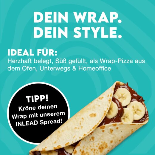 Inlead Nutrition High Protein Wraps Neutral 6 Stück (372g)