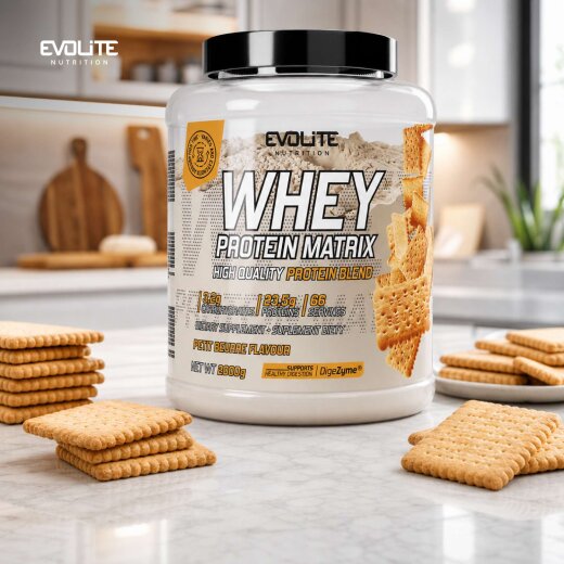 Evolite Nutrition Whey Protein Matrix 2000g Butterkeks