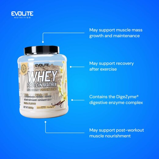 Evolite Nutrition Whey Protein Matrix 2000g Vanilla