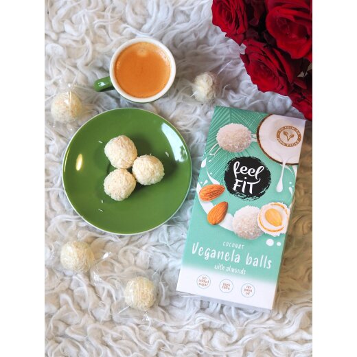 Feel Fit Coconut Veganela Balls with Almonds 63g