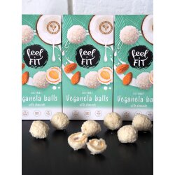 Feel Fit Coconut Veganela Balls with Almonds 63g