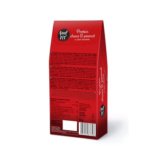 Feel Fit Protein Choco and Peanut in dark chocolate 83g