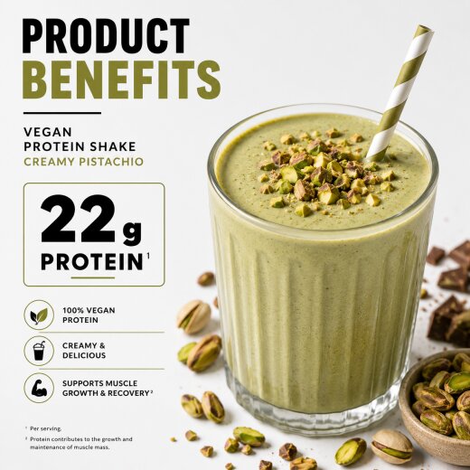 Gofitness Nutrition 100% Vegan Protein 900g Creamy Pistachio