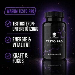 Black Focus Testo Pro Testosteron Booster 60 Kapseln