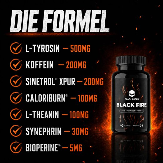 Black Focus Black Fire Extreme Fat Burner 90 Kapseln