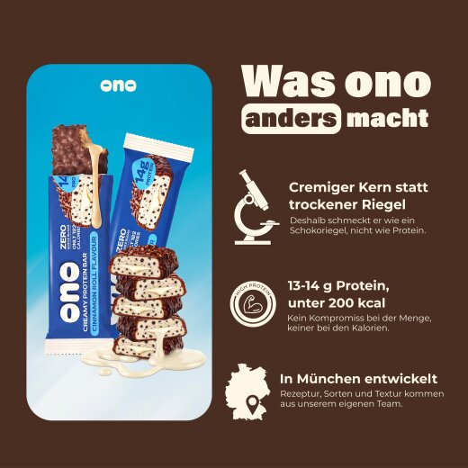 ono Nutrition Protein Bar 50g Cinnamon Roll
