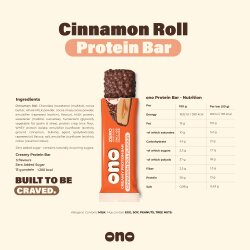 ono Nutrition Protein Bar 50g Cinnamon Roll
