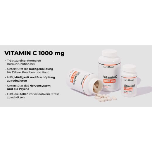 GymBeam Vitamin C 1000 mg 365 Tabletten