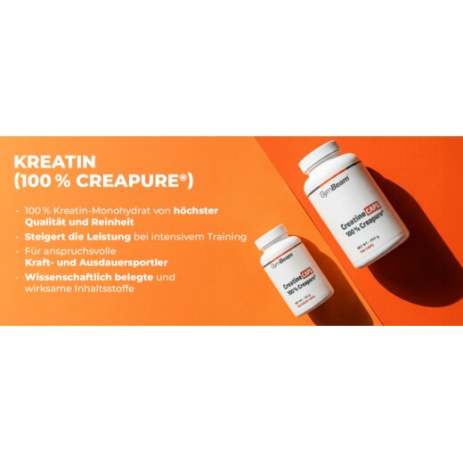 GymBeam Creapure® Kreatin Monohydrat 120 Kapseln