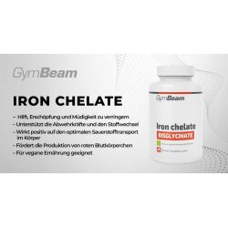 GymBeam Eisen Chelat Bisglycinat 90 Kapseln