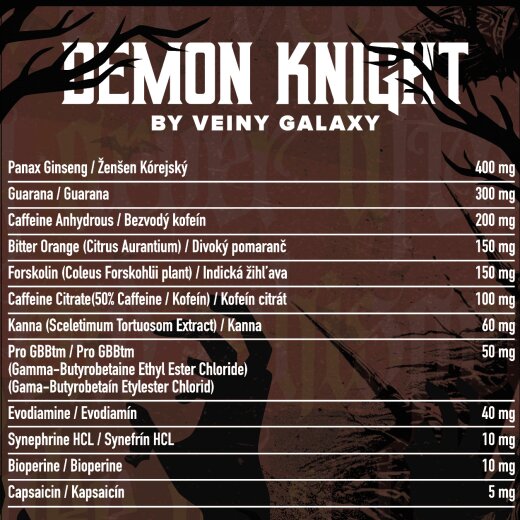 Veiny Galaxy Demon Knight Fat Burner 135 Kapseln